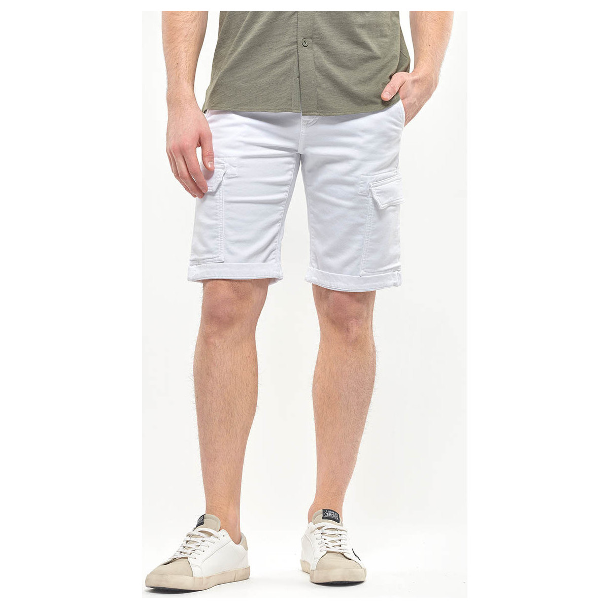 Abbigliamento Uomo Shorts / Bermuda Le Temps des Cerises Bermuda DAMON Bianco