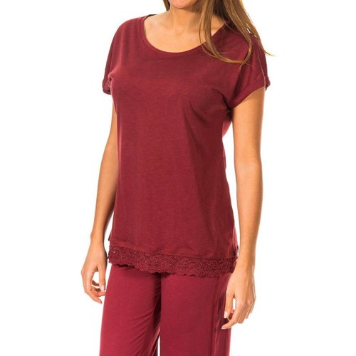 Abbigliamento Donna T-shirt maniche corte Tommy Hilfiger 1487904330-621 Rosso