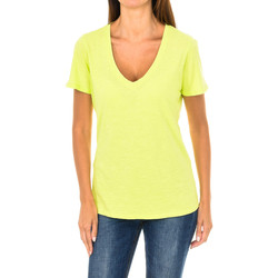 Abbigliamento Donna T-shirts a maniche lunghe Emporio Armani 3Y5T45-5JZMZ-1643 Giallo