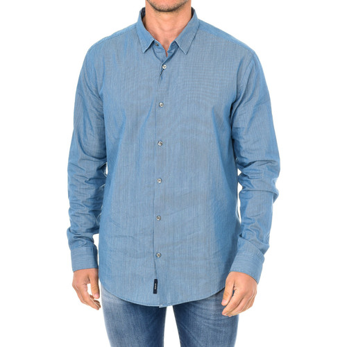 Abbigliamento Uomo Camicie maniche lunghe Emporio Armani 3Y6C09-6NDZZ-0500 Blu