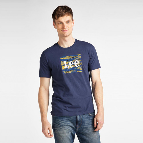 Abbigliamento Uomo T-shirt maniche corte Lee T-shirt  Camo Package Dark Navy Blu