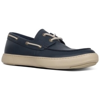 Scarpe Uomo Mocassini FitFlop LAWRENCE BOAT SHOES MIDNIGHT NAVY CO BLACK