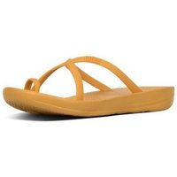 Scarpe Donna Infradito FitFlop iQUSION WAVE SLIDES - BAKED YELLOW es Nero