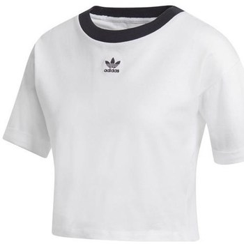 Abbigliamento Donna T-shirt maniche corte adidas Originals Crop Top Nero, Bianco