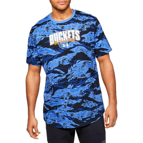 Abbigliamento Uomo T-shirt maniche corte Under Armour Baseline Verbiage Tee Blu