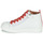 Scarpe Bambina Sneakers alte Little Mary SASHA (VE014) Bianco / Rosso