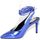 Scarpe Donna Décolleté Malu Shoes Scarpa tacco donna blu elettrico sandalo punta tallone scoperto Blu