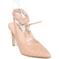 Image of Scarpe Malu Shoes Decollete' donna sandalo beige nude punta cocco tallone scopert