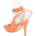 Image of Scarpe Malu Shoes Scarpe Decollete' donna sandalo arancione punta cocco tallone scoperto