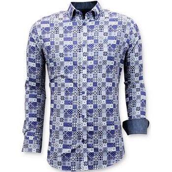 Abbigliamento Uomo Camicie maniche lunghe Tony Backer 111520288 Blu