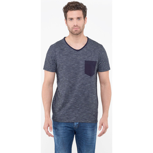 Abbigliamento Uomo T-shirt & Polo Le Temps des Cerises T-shirt ROCH Blu