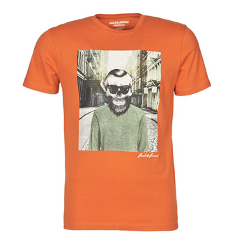 Abbigliamento Uomo T-shirt maniche corte Jack & Jones JORSKULLING Arancio