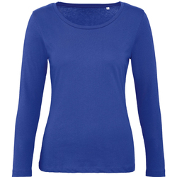 Abbigliamento Donna T-shirts a maniche lunghe B And C TW071 Blu