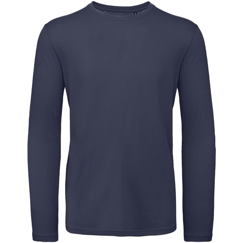 Abbigliamento Uomo T-shirts a maniche lunghe B And C TM070 Blu