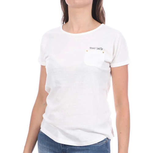 Abbigliamento Donna T-shirt maniche corte Teddy Smith 31014662D Bianco