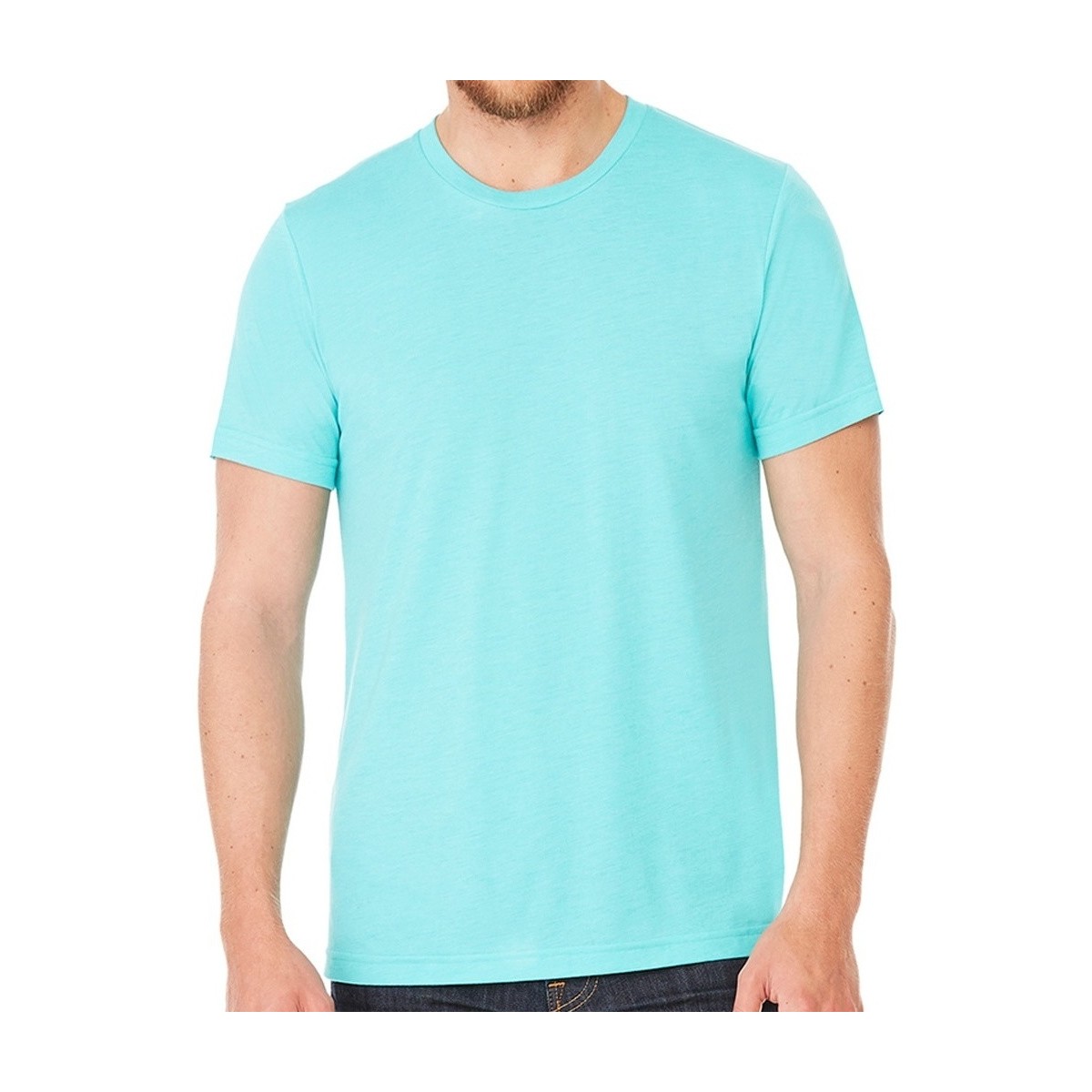 Abbigliamento T-shirts a maniche lunghe Bella + Canvas Tri-Blend Blu