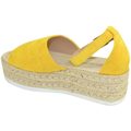 Image of Tronchetti Malu Shoes Espadrillas donna spuntate in camoscio giallo morbide comode co