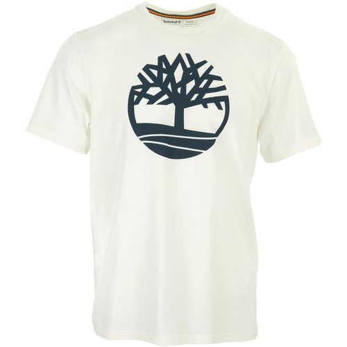 Abbigliamento Uomo T-shirt maniche corte Timberland Kennebec River Tree Logo Tee Bianco