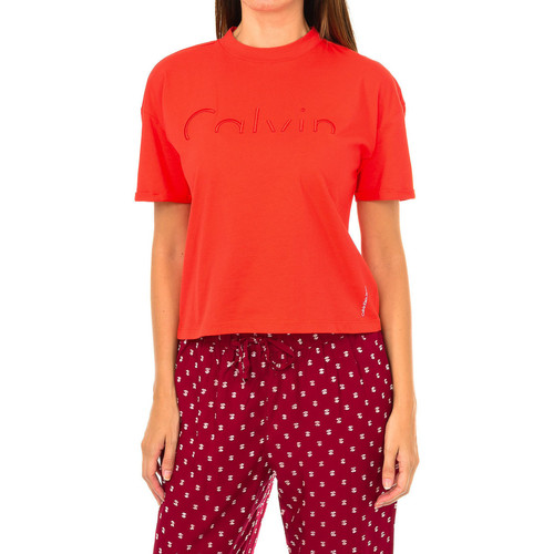 Abbigliamento Donna T-shirts a maniche lunghe Calvin Klein Jeans J20J206171-690 Rosso