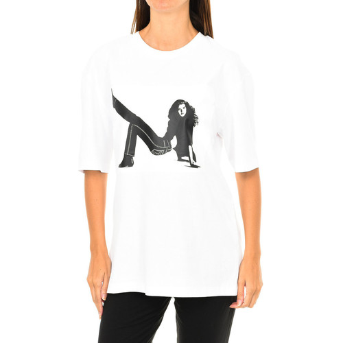 Abbigliamento Donna T-shirts a maniche lunghe Calvin Klein Jeans J20J209272-112 Bianco