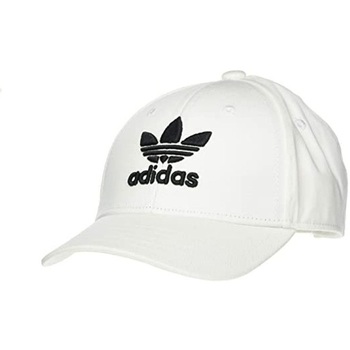 Accessori Uomo Cappelli adidas Originals Cappellino Trefoil Baseball Bianco
