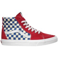 Scarpe Sneakers alte Vans UA SK8-HI (BMX Checkerboard) True Blue/Red 