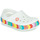 Scarpe Bambina Zoccoli Crocs CROCBAND CHEVRON BEADED CLOG K Bianco / Multicolore