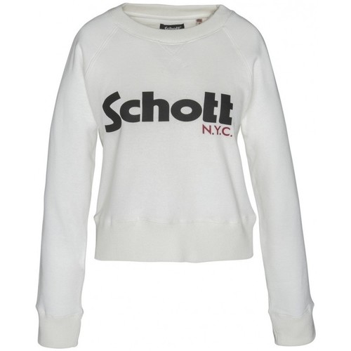 Abbigliamento Donna Felpe Schott Sweatshirt SW GINGER 1 W Blanc Bianco