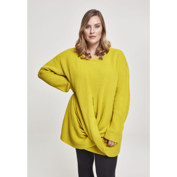 Abbigliamento Donna Felpe Urban Classics Sweatshirt femme grandes tailles Urban Classic wrapped Giallo