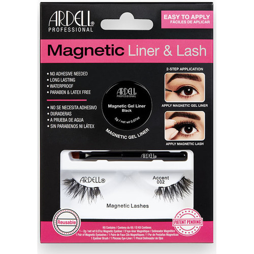 Bellezza Donna Mascara Ciglia-finte Ardell Magnetic Liner & Lash Accent Pestañas 002 + Gel Liner 