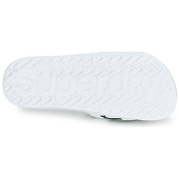 Superdry CLASSIC SUPERDRY POOL SLIDE Bianco