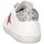 Scarpe Bambina Sneakers basse Dianetti Made In Italy I9869 Sneakers Bambina Bianco/Argento Multicolore
