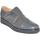 Scarpe Uomo Derby & Richelieu Malu Shoes Scarpe uomo doppia fibbia eleganti grigio vera pelle e camoscio Grigio