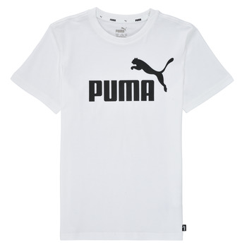 Abbigliamento Bambino T-shirt maniche corte Puma ESSENTIAL LOGO TEE Bianco