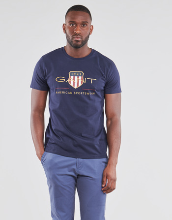 Abbigliamento Uomo T-shirt maniche corte Gant ARCHIVE SHIELD Marine