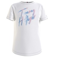 Abbigliamento Bambina T-shirt maniche corte Tommy Hilfiger KG0KG05870-YBR Bianco