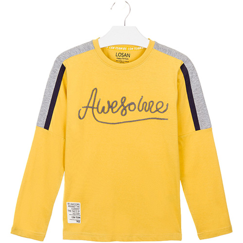 Abbigliamento Unisex bambino T-shirt & Polo Losan 023-1008AL Giallo