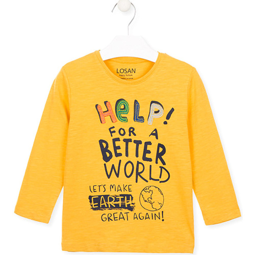 Abbigliamento Unisex bambino T-shirt & Polo Losan 025-1005AL Giallo