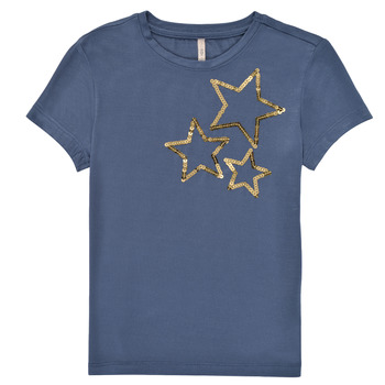 Abbigliamento Bambina T-shirt maniche corte Only KONMOULINS STAR Blu