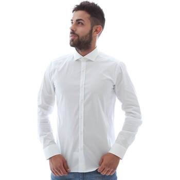 Abbigliamento Uomo Camicie maniche lunghe Gmf GMF5 4864 8 Bianco