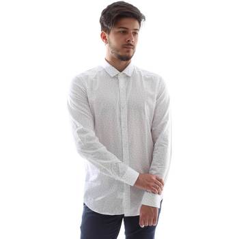 Abbigliamento Uomo Camicie maniche lunghe Gmf FS15 961138/1 Bianco