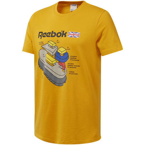 Abbigliamento Uomo T-shirt maniche corte Reebok Sport DT8125 Giallo