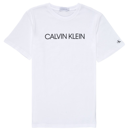 sconto 59% MODA UOMO Camicie & T-shirt Casual Bianco L Calvin Klein Jeans T-shirt 
