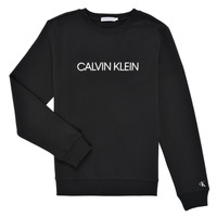 Abbigliamento Unisex bambino Felpe Calvin Klein Jeans INSTITUTIONAL LOGO SWEATSHIRT Nero