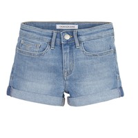 Abbigliamento Bambina Shorts / Bermuda Calvin Klein Jeans SLIM SHORT ESS Blu