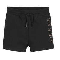 Abbigliamento Bambina Shorts / Bermuda Calvin Klein Jeans CK REPEAT FOIL KNIT SHORTS Nero