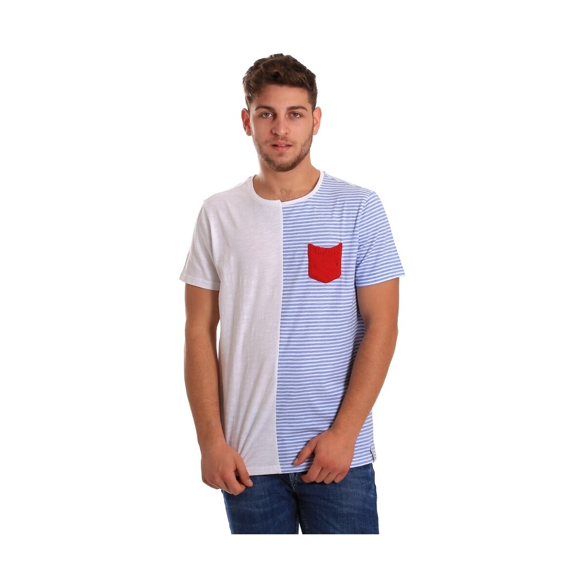 Abbigliamento Uomo T-shirt & Polo Gaudi 811FU64046 Bianco