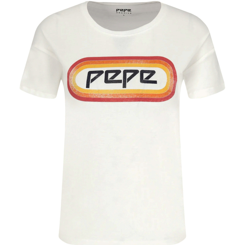 Abbigliamento Donna T-shirt & Polo Pepe jeans PL504476 Bianco