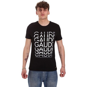 Abbigliamento Uomo T-shirt maniche corte Gaudi 011BU64068 Nero