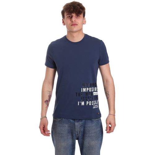 Abbigliamento Uomo T-shirt & Polo Gaudi 011BU64071 Blu